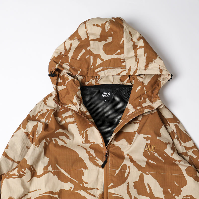 Qilo Retro Windbreaker Hoodie Jacket
