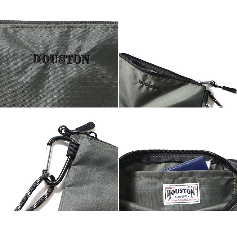 Houston Embroidered Logo Sacoche Bag