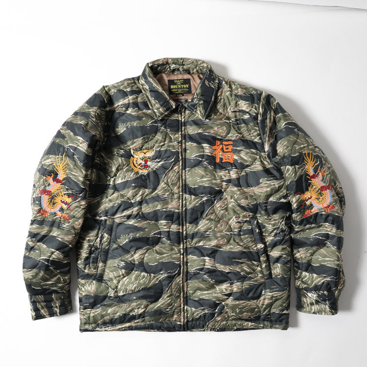 Houston Nylon Vietnam Tiger Quilted Jacket