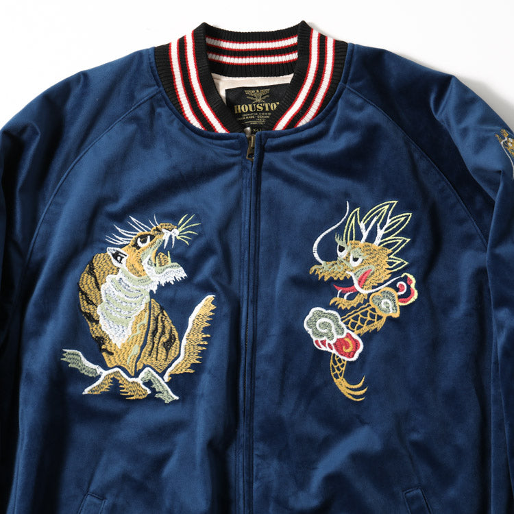 Houston Velveteen Souvenir Dragon Tiger Jacket