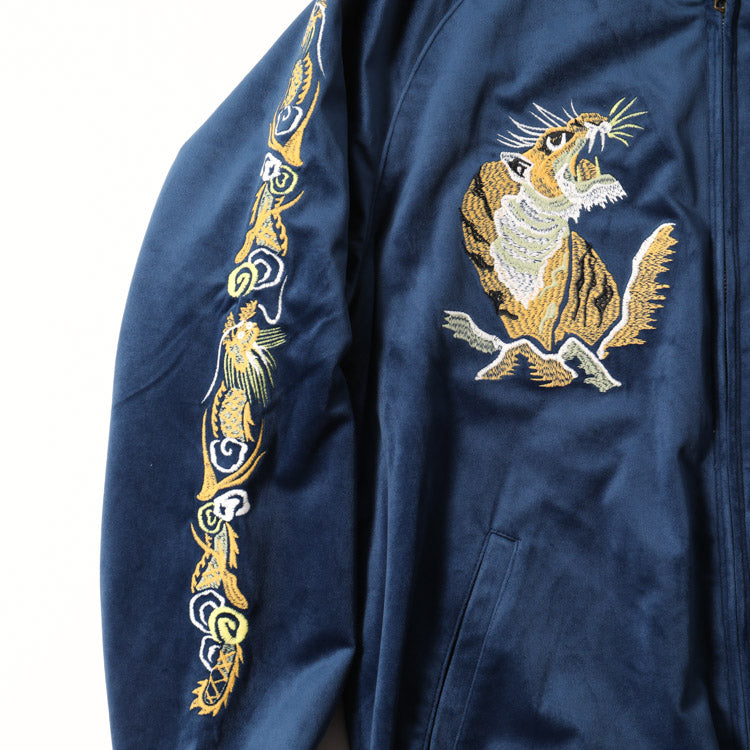 Houston Velveteen Souvenir Dragon Tiger Jacket