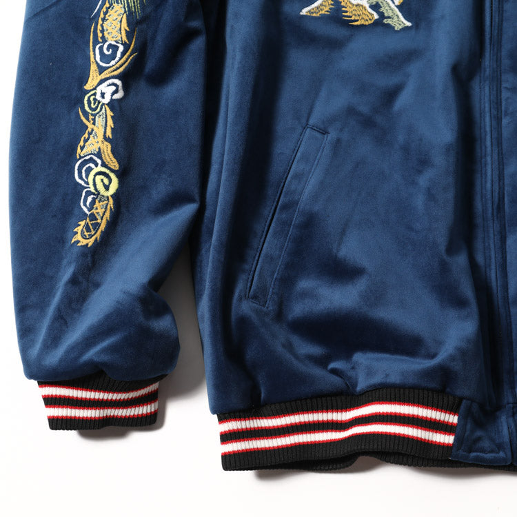 Houston Velveteen Souvenir Dragon Tiger Jacket