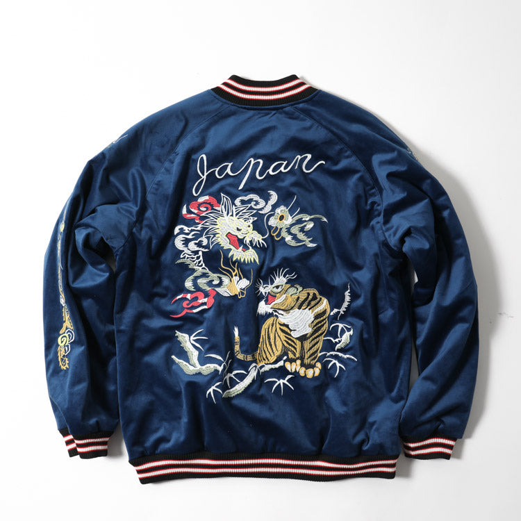 Houston Velveteen Souvenir Dragon Tiger Jacket