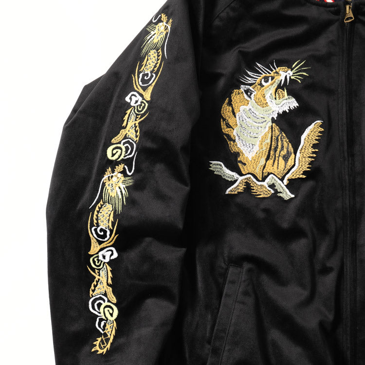 Houston Velveteen Souvenir Dragon Tiger Jacket