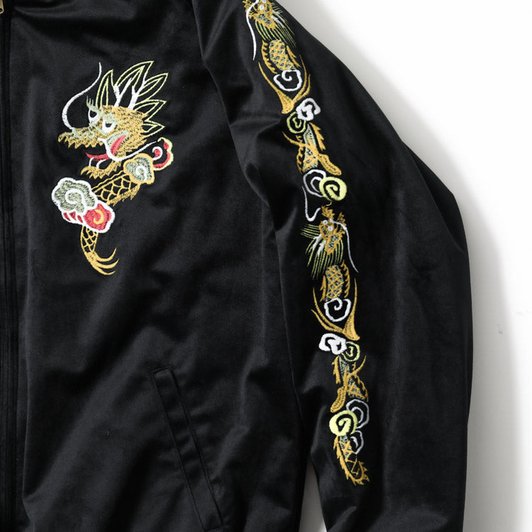 Houston Velveteen Souvenir Dragon Tiger Jacket