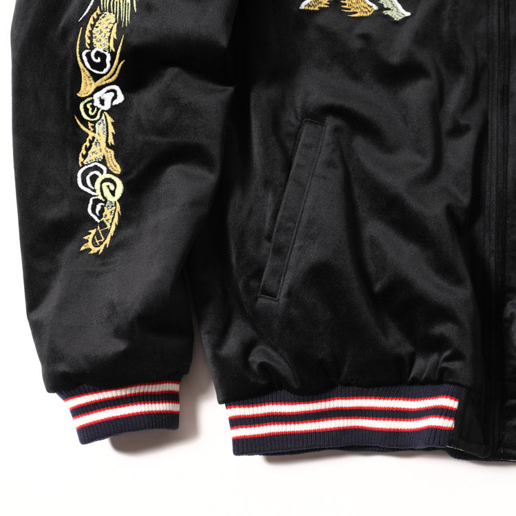 Houston Velveteen Souvenir Dragon Tiger Jacket