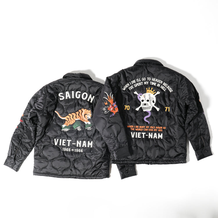 Houston Nylon Vietnam Tiger Quilted Jacket