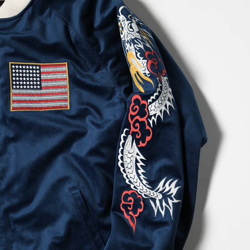 Houston Velveteen National Flag Souvenir Jacket