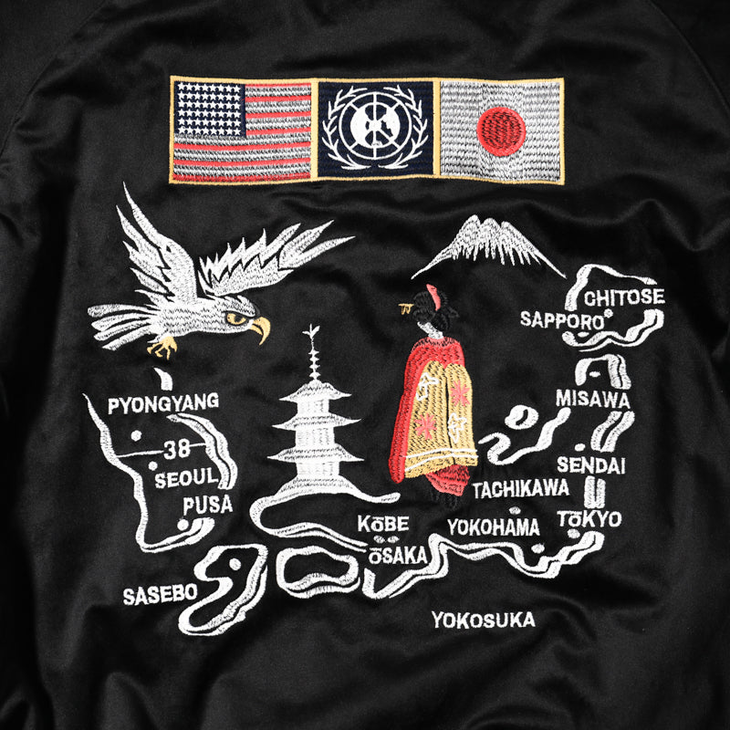 Houston Velveteen National Flag Souvenir Jacket