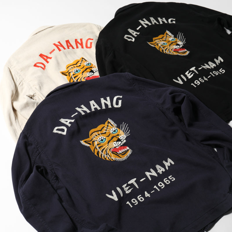 Houston Cotton Linen Vietnam Skull Tiger Jacket