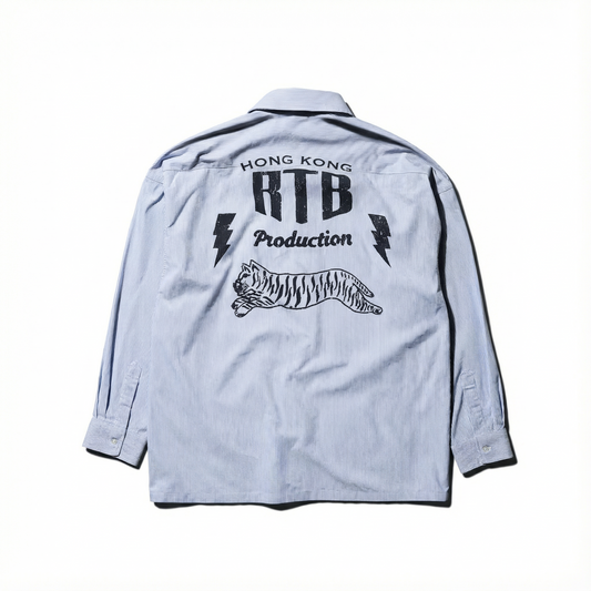 RTB Production Souvenir Striped Overshirt