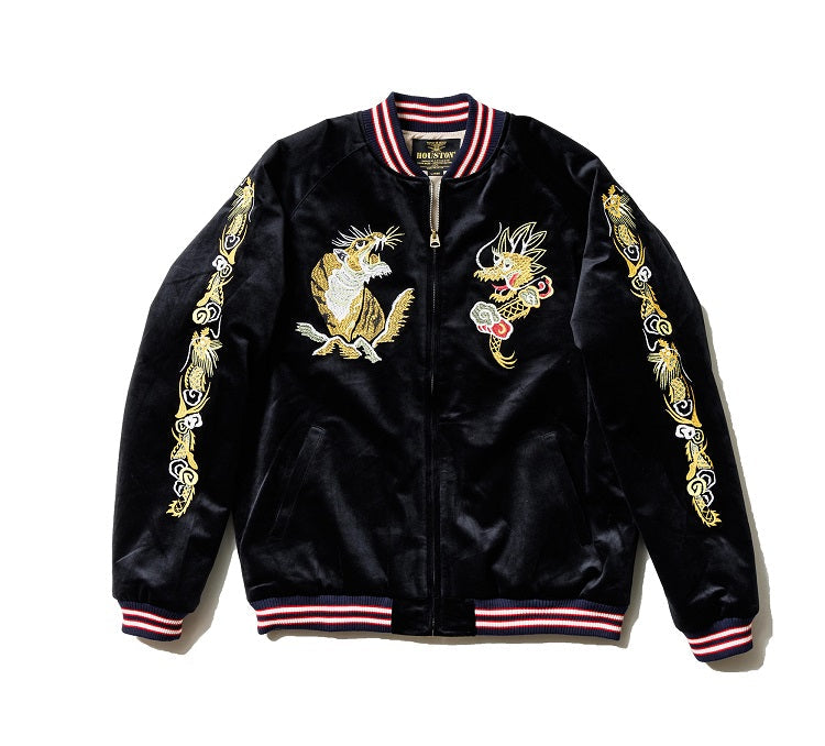 Houston Velveteen Dragon Tiger Souvenir Jacket