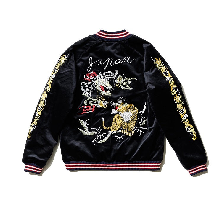 Houston Velveteen Dragon Tiger Souvenir Jacket