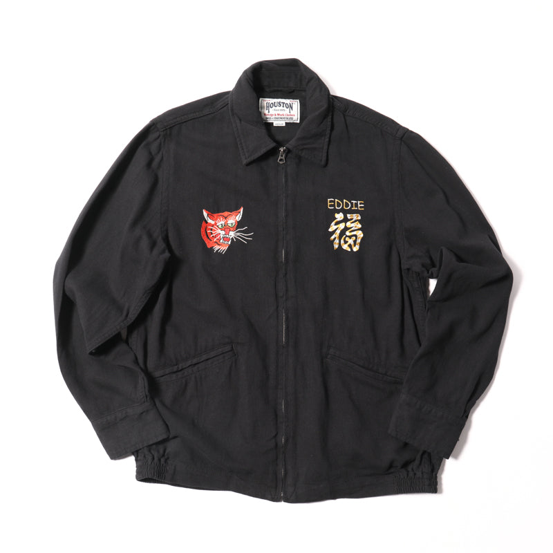 Houston Cotton Linen Vietnam Tiger Color Map Jacket