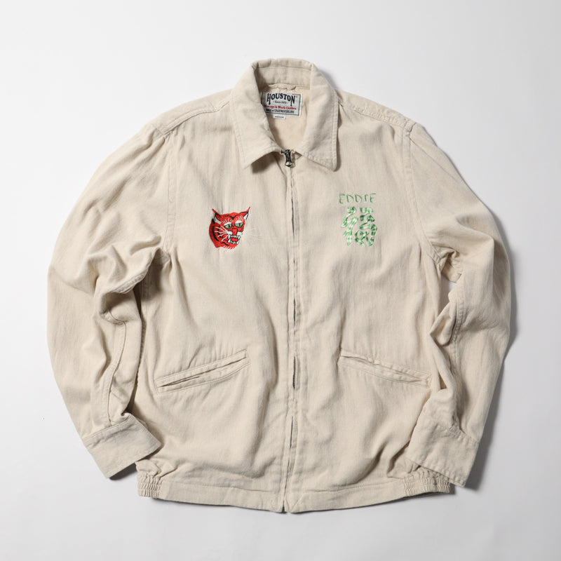 Houston Cotton Linen Vietnam Tiger Color Map Jacket