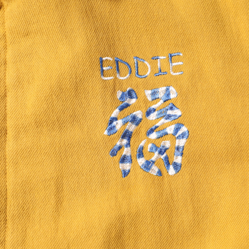 Houston Cotton Linen Vietnam Tiger Color Map Jacket