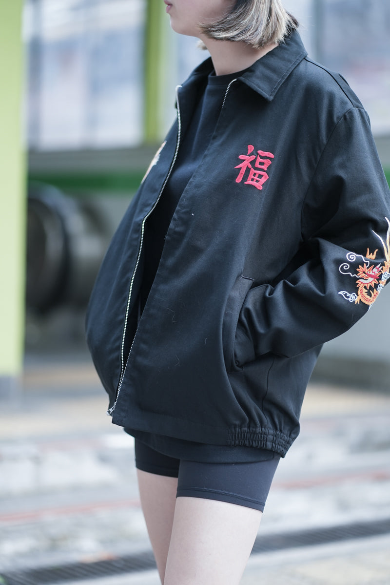 Houston Vietnam Tiger & Dragon Map Jacket