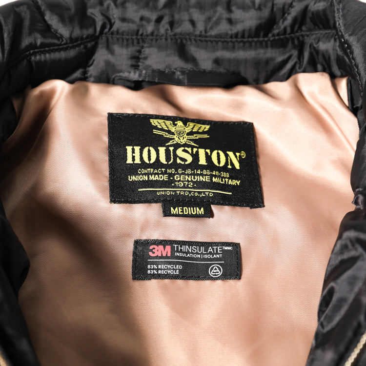 Houston Nylon Vietnam Skull Quilted Jacket
