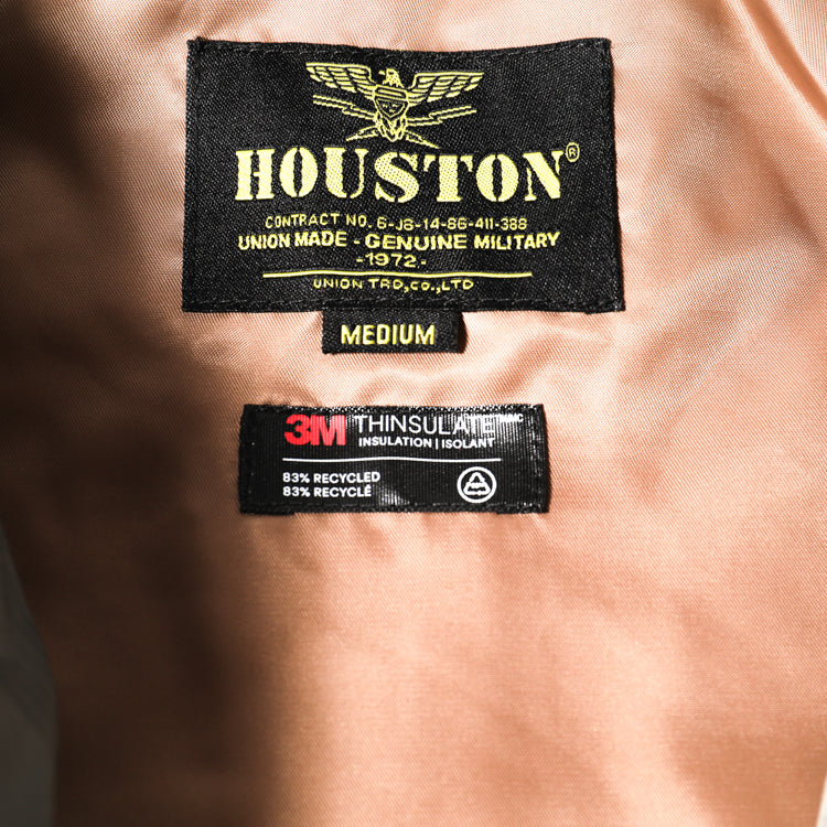 Houston Nylon Vietnam Skull Quilted Jacket