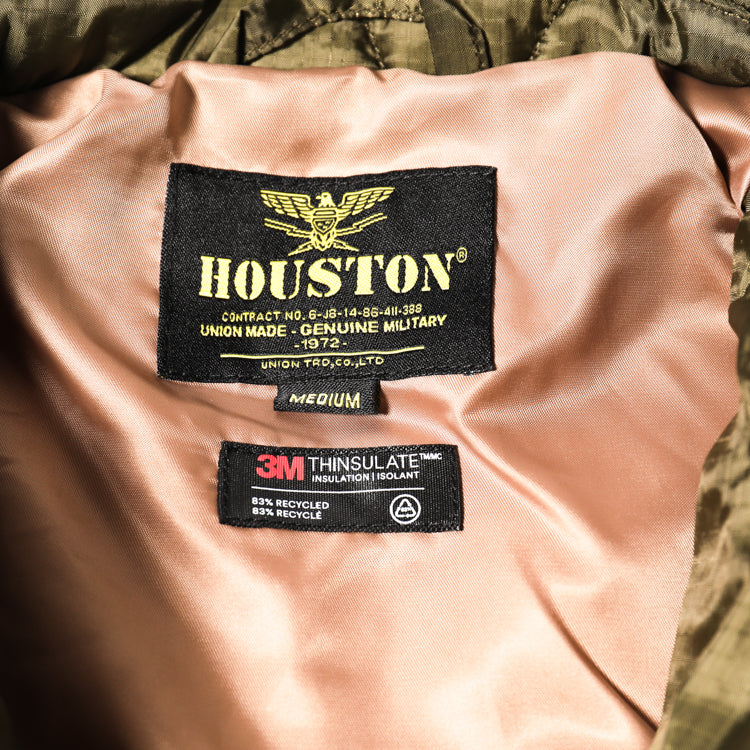 Houston Nylon Vietnam Skull Quilted Jacket
