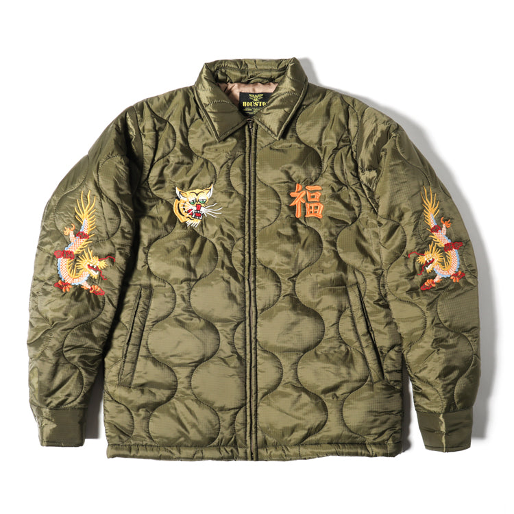 Houston Nylon Vietnam Tiger Quilted Jacket