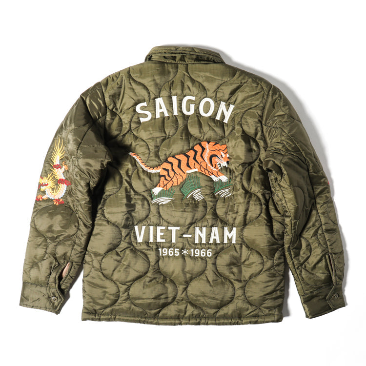 Houston Nylon Vietnam Tiger Quilted Jacket
