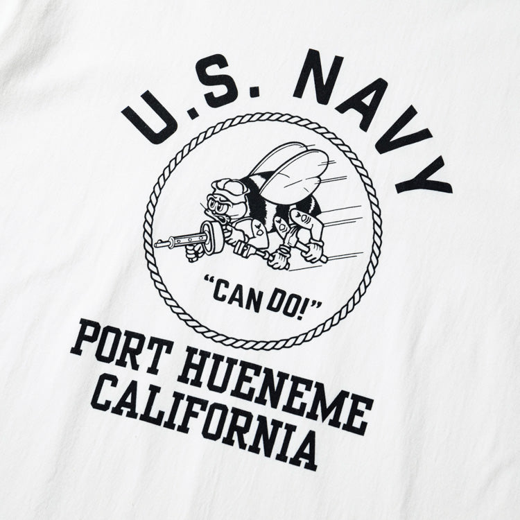 Houston Printed Ringer US Navy Tee