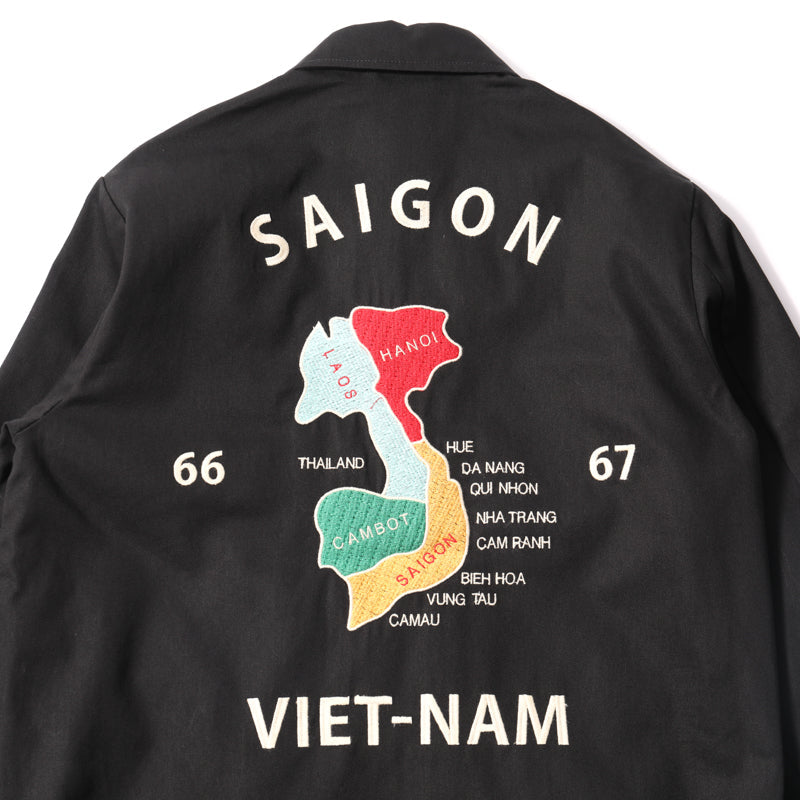 Houston Vietnam Tiger & Dragon Map Jacket