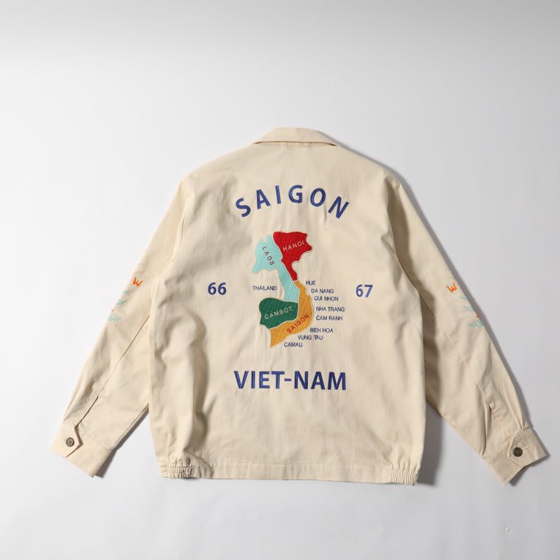 Houston Vietnam Tiger & Dragon Map Jacket