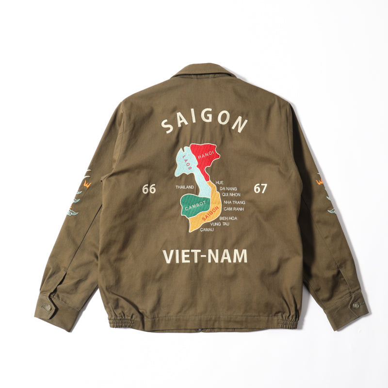 Houston Vietnam Tiger & Dragon Map Jacket