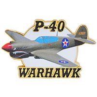 US Military P-40 Warhawk II Pin