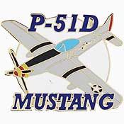US Military P-51D Mustang Pin