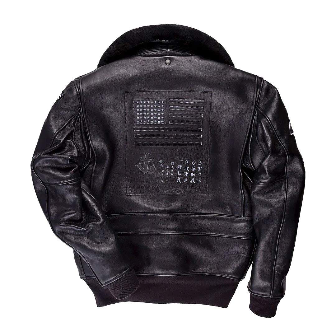Pre-Order: Cockpit USA Mike B Stealth Top Gun Leather Jacket (7103060607160)
