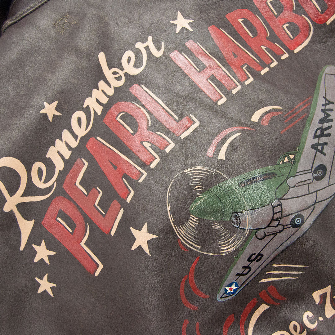 Pre-Order: Cockpit USA Remember Pearl Harbor A-2 Leather Jacket (7103060574392)