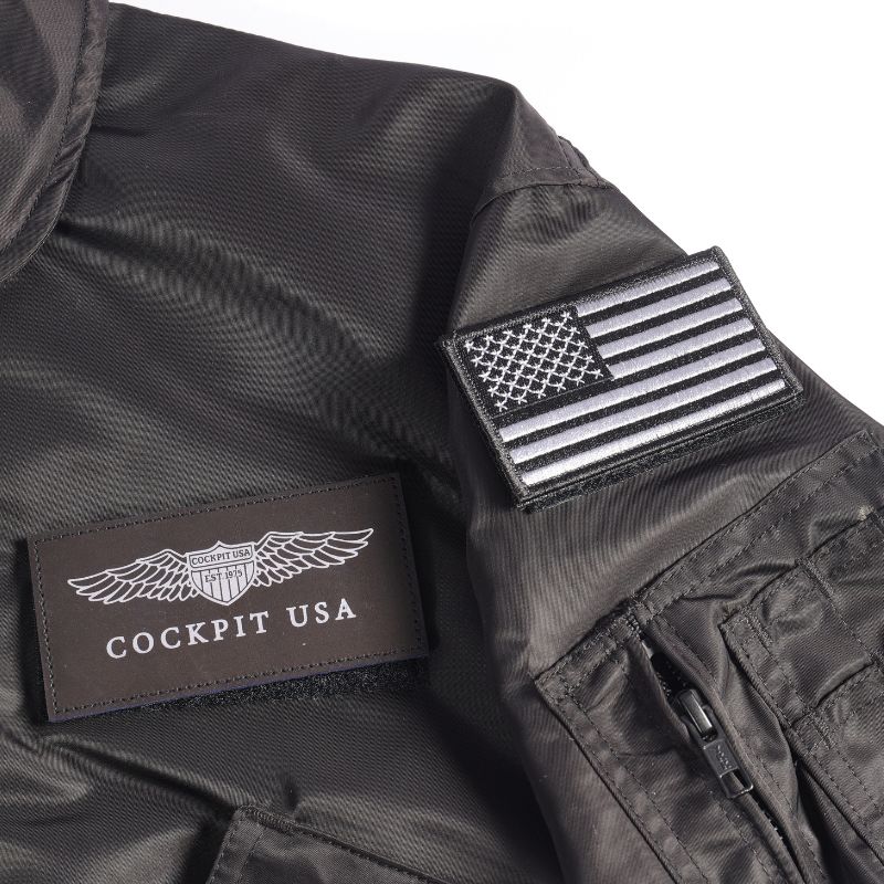 Cockpit USA Movie Hero Top Gun Black Stealth CWU Flight Jacket