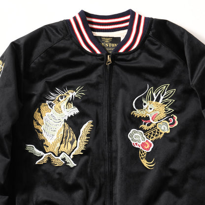 Houston Velveteen Souvenir Dragon Tiger Jacket