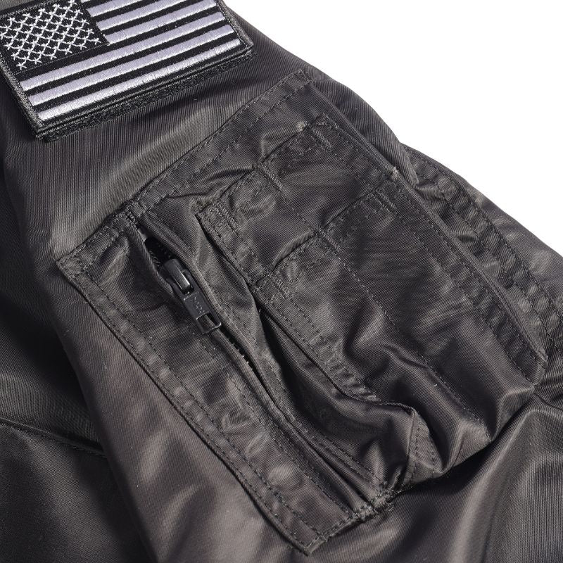 Cockpit USA Movie Hero Top Gun Black Stealth CWU Flight Jacket