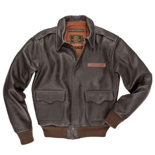 Cockpit USA Remember Pearl Harbor A-2 Leather Jacket (7103060574392)