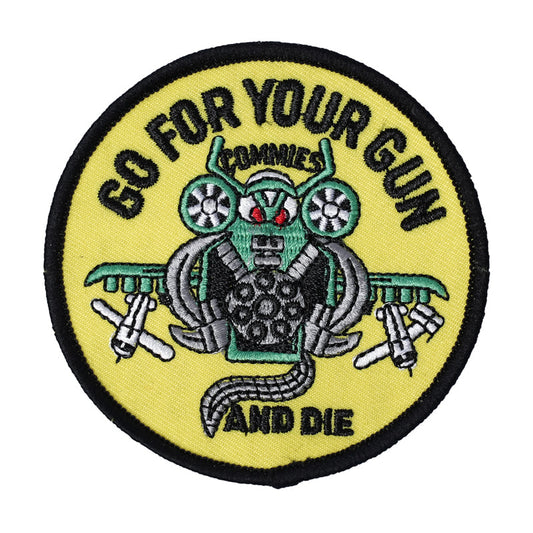 US Military Go For Your Gun Commies & Die Iron On Patch