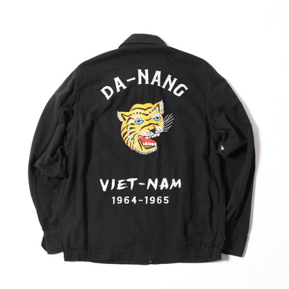 Houston Cotton Linen Vietnam Skull Tiger Jacket