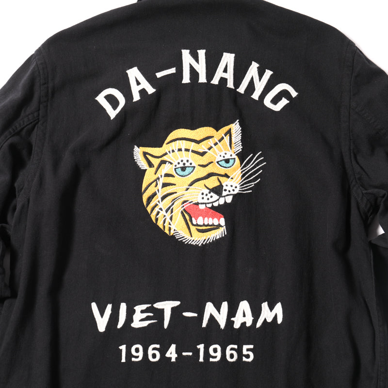 Houston Cotton Linen Vietnam Skull Tiger Jacket