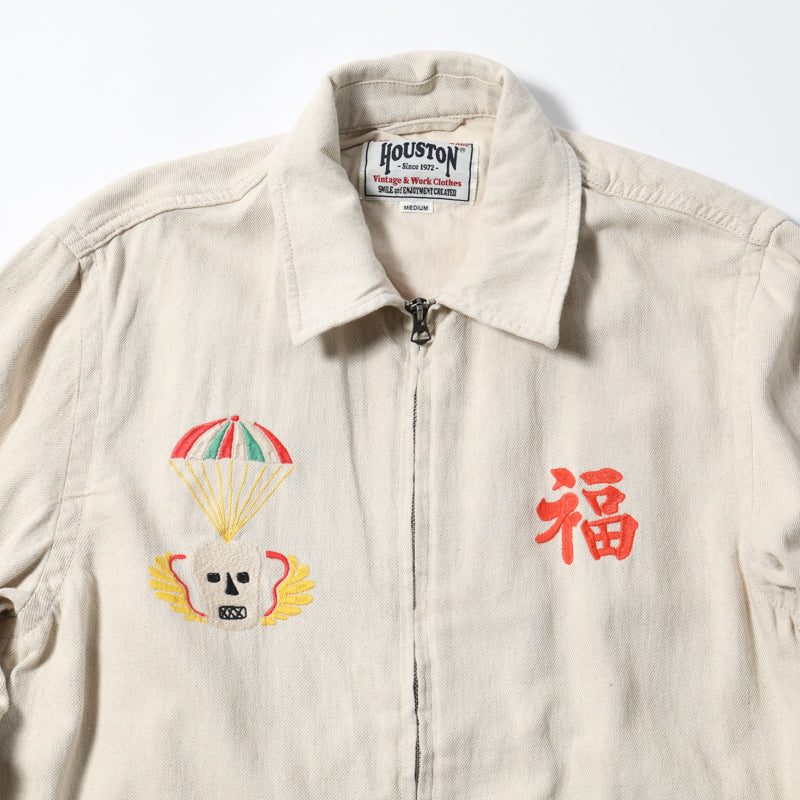 Houston Cotton Linen Vietnam Skull Tiger Jacket