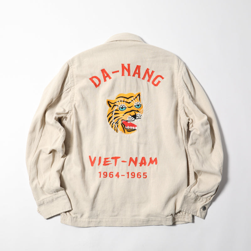 Houston Cotton Linen Vietnam Skull Tiger Jacket