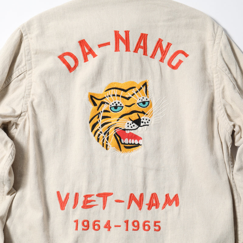 Houston Cotton Linen Vietnam Skull Tiger Jacket