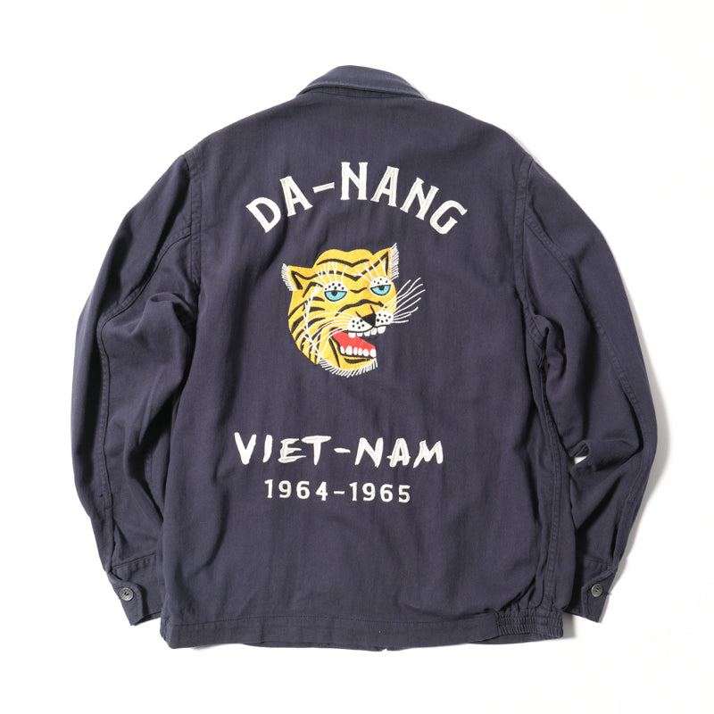 Houston Cotton Linen Vietnam Skull Tiger Jacket
