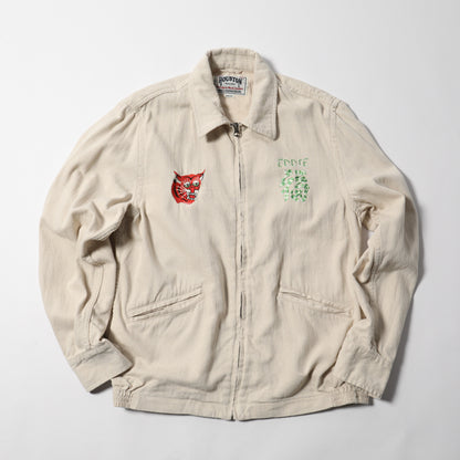Houston Cotton Linen Vietnam Tiger Color Map Jacket