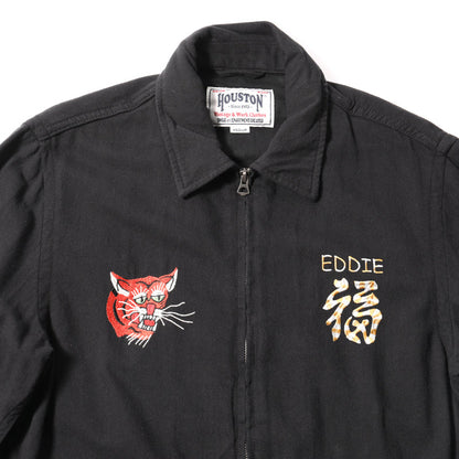 Houston Cotton Linen Vietnam Tiger Color Map Jacket
