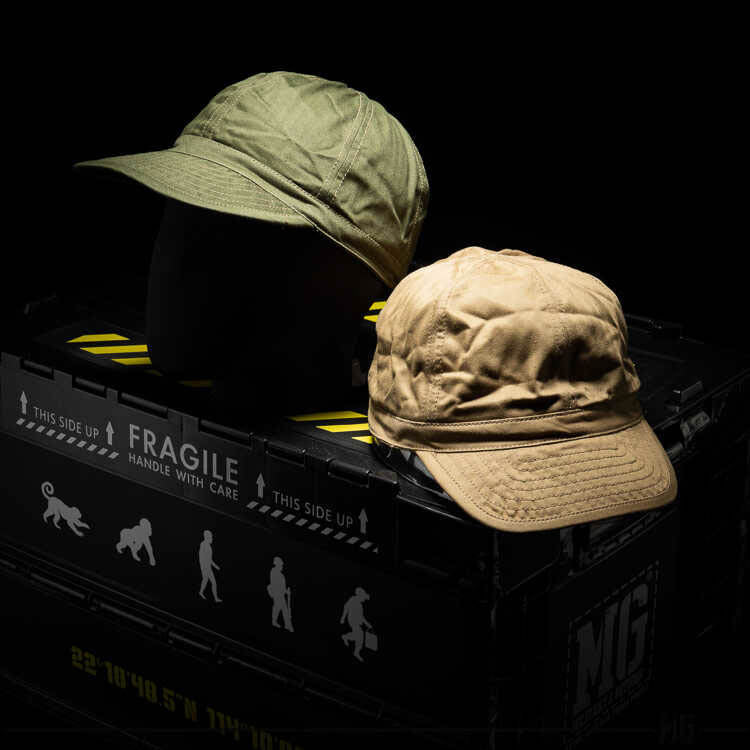 Houston USMC Style Herringbone Twill Hat Khaki / One Size (7103490097336)