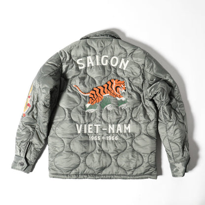 Houston Nylon Vietnam Tiger Quilted Jacket