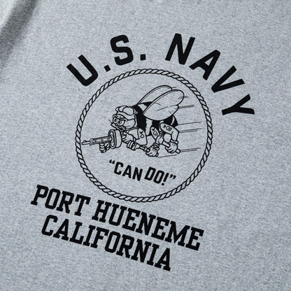 Houston Printed Ringer US Navy Tee